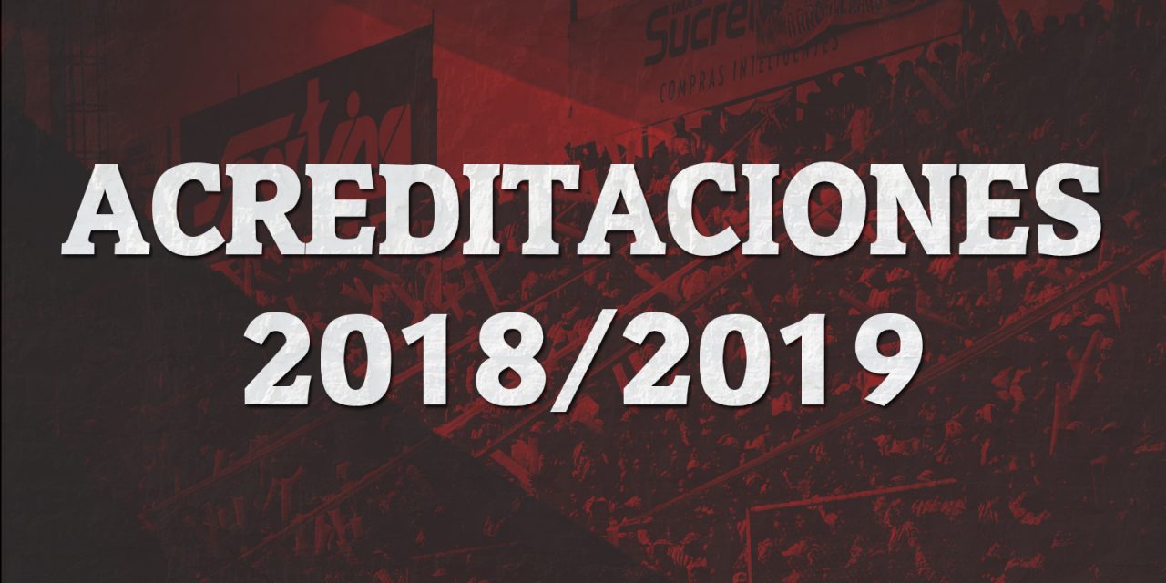 Acreditaciones Superliga 2018/2019